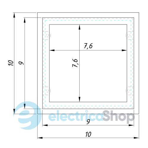 Світильник точковий для стелі Griliato 100 mm сірий RAL 9006 724110.08.93
