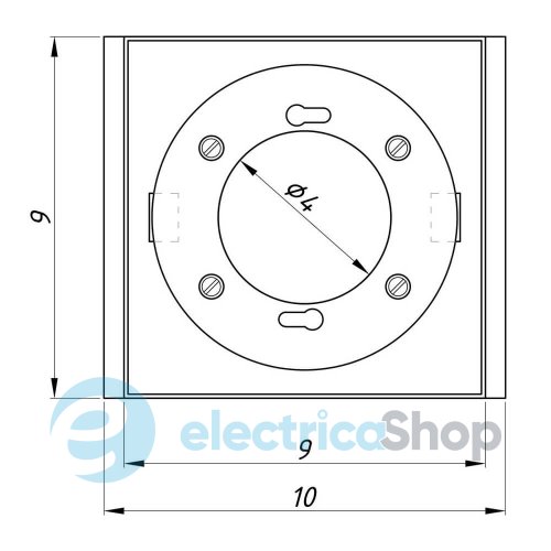 Світильник точковий для стелі Griliato 100 mm білий RAL 9003 723110.01.01

