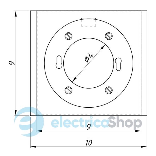 Світильник точковий для стелі Griliato 100 mm графіт RAL 7024 722110.68.68
