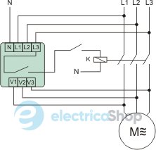 Реле пропадания фаз F&F CZF-332 1ПК 10А 400/230V+N, регул.