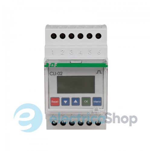 Лічильник імпульсів CLI-02 F&F 24÷264V AC/DC 1xNO/NC 8A, програм.
