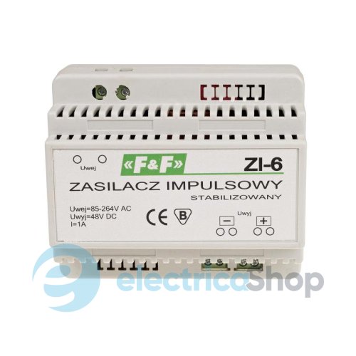Импульсный блок питания ZI-6 F&F DIN 85÷264VАС / 48VDC 1A (50W)