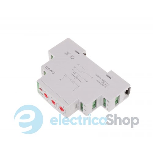 Ограничитель мощности OM-611 F&F 1NO 230V/8А (0,5-5А) подкл.через трансформатор