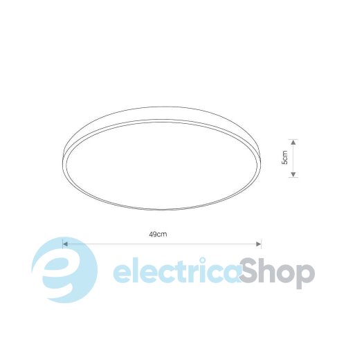 Потолочный светильник Nowodvorski Agnes Round Led Pro 1x32W 3000K 2800Lm IP44 Wh 10979