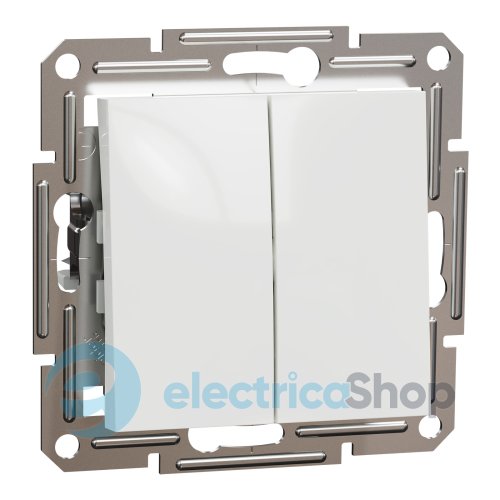 Выключатель 2-кл. Asfora Schneider Electric EPH0370121 белый (без рамки)