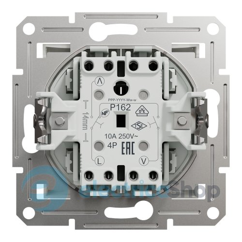 Выключатель кноп. 2-кл. для жалюзи Asfora Schneider Electric EPH1370121 белый (без рамки)