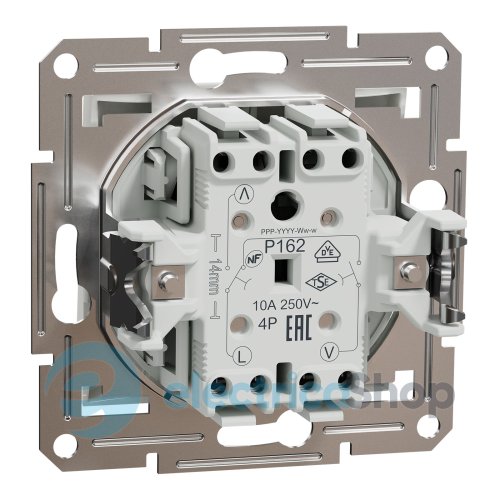 Выключатель кноп. 2-кл. для жалюзи Asfora Schneider Electric EPH1370121 белый (без рамки)
