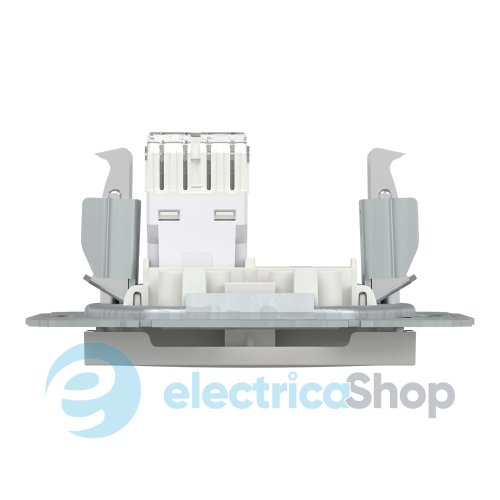 Розетка компьютерная 1-я RJ45 кат.6/UTP Asfora Schneider Electric EPH4770121 белая (без рамки)