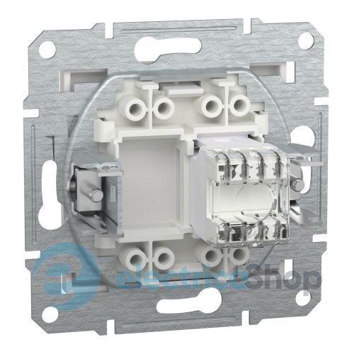 Розетка компьютерная 1-я RJ45 кат.6/UTP Asfora Schneider Electric EPH4770121 белая (без рамки)