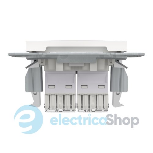 Розетка компьютерная 2-я RJ45 кат.6/UTP Asfora Schneider Electric EPH4870121 белая (без рамки)