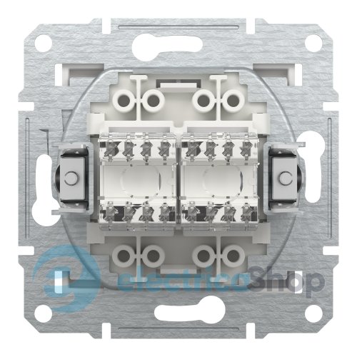 Розетка компьютерная 2-я RJ45 кат.6/UTP Asfora Schneider Electric EPH4870121 белая (без рамки)