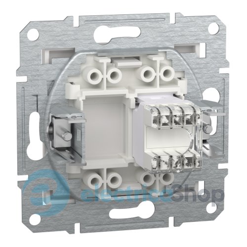 Розетка комп'ютерна RJ45 кат.5е UTP Asfora Schneider Electric EPH4370121 біла (без рамки)