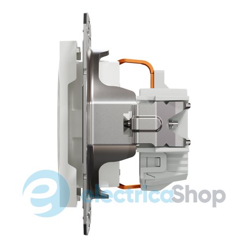Розетка с заземлением Asfora Schneider Electric EPH2970121 белая (без рамки)