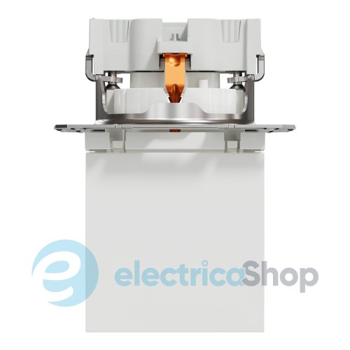 Розетка с крышкой с заземлением Asfora Schneider Electric EPH3170121 белая (без рамки)