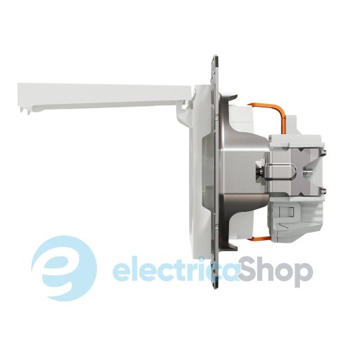 Розетка с крышкой с заземлением Asfora Schneider Electric EPH3170121 белая (без рамки)