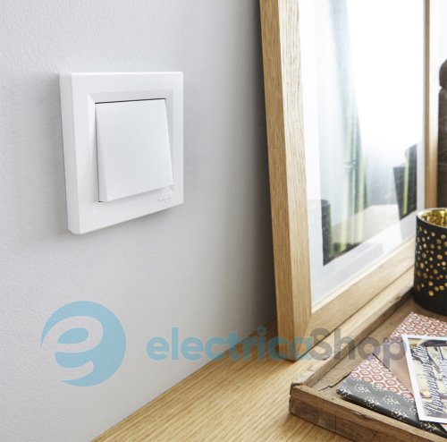 Выключатель 1-кл 2-пол. Asfora Schneider Electric EPH0270121 белый (без рамки)