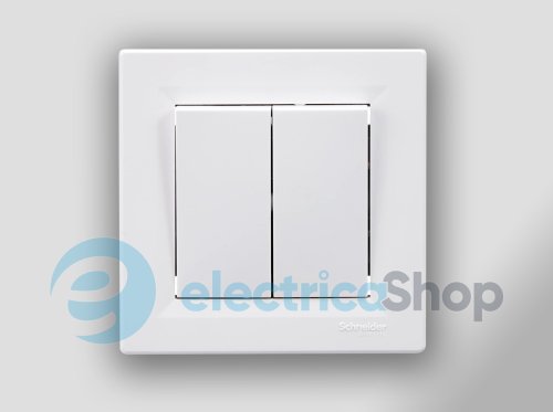 Выключатель 2-кл. Asfora Schneider Electric EPH0370121 белый (без рамки)