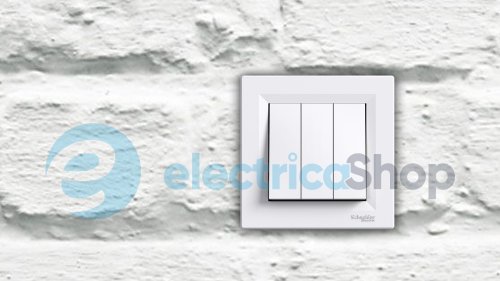 Вимикач 3-кл. для серії Asfora Schneider Electric EPH2170121 білий глянець