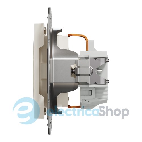 Розетка с заземлением Asfora Schneider Electric EPH2970123 крем (без рамки)