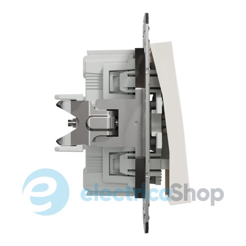 Кнопка 1-кл. самозажимной контакт Asfora Schneider Electric EPH0770123 крем (без рамки)