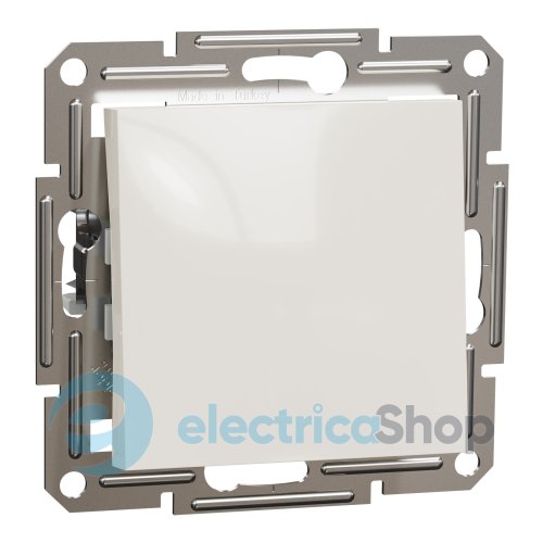 Кнопка 1-кл. самозажимной контакт Asfora Schneider Electric EPH0770123 крем (без рамки)