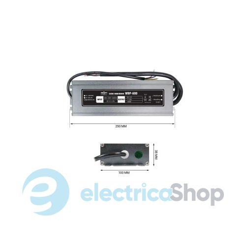 Блок живлення 12V/DC 600W IP67, BIOM Professional WBP-600 50А 20716 герметичний (20716)