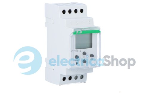 Таймер программируемый F&F PCZ-521.3 DIN 24-264V AC/DC 1ПК 16А (недельный одноканальный), NFC