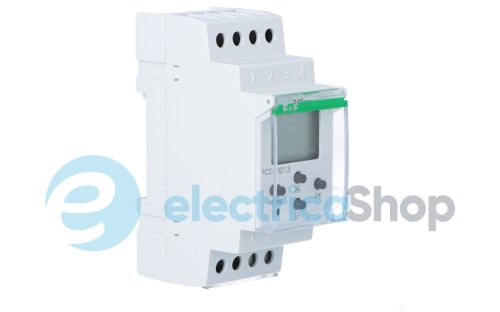 Таймер программируемый F&F PCZ-521.3 DIN 24-264V AC/DC 1ПК 16А (недельный одноканальный), NFC