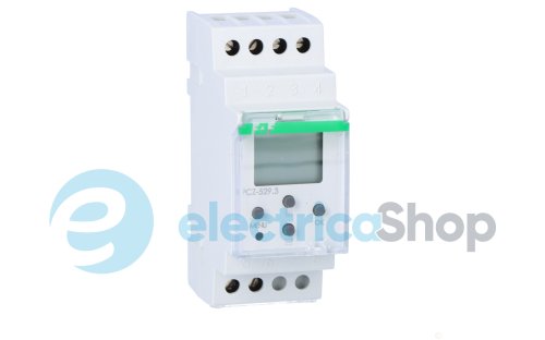 Таймер программируемый F&F PCZ-529.3 DIN 24-264V AC/DC 1ПК 16А (годовой), NFC