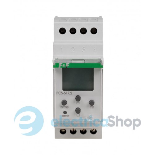 Реле часу програмоване PCS-517 F&F DIN 1ПК 16А 24÷265V AC/DC багатофункціональне