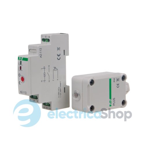 Сутінкове реле з герметичним зондом F&F DIN 220-230V/AC 1НВ 16А 2÷1000Lx