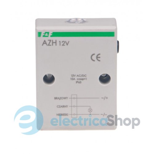 Сумеречное реле AZH-12V F&F накладной монтаж 1НО 10А 12V AC/DC IP65, встроенный датчик 2÷1000Lx