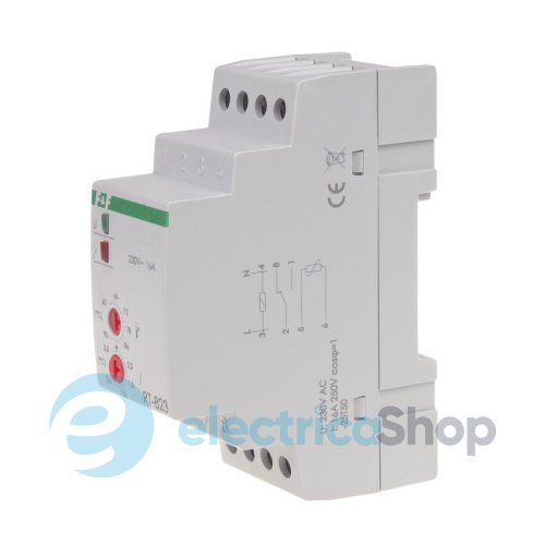 Регулятор температури RT-823 F&F DIN 1ПК 16А 230V/AC, від +60°C до +95°C