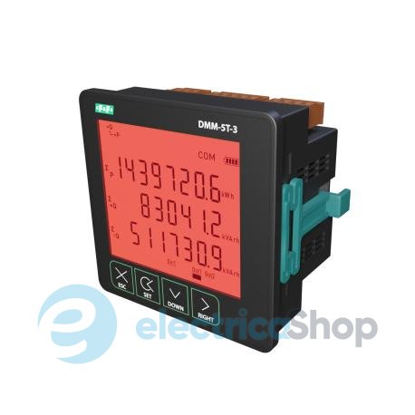 Анализатор параметров сети F&F DMM-5T-3, щитовой, Modbus-RTU