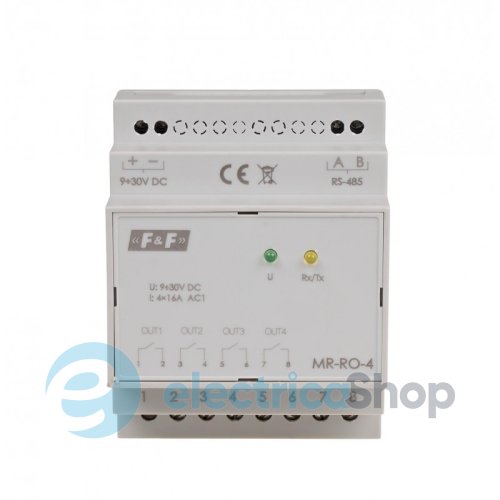 Модуль релейних виходів MR-RO-4, MODBUS RTU F&F