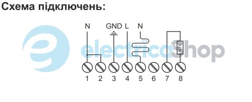 Регулятор температуры RT-825 F&F 1НО 16А 230V/AC от +5 до +60°C, програм. с выносным датчиком