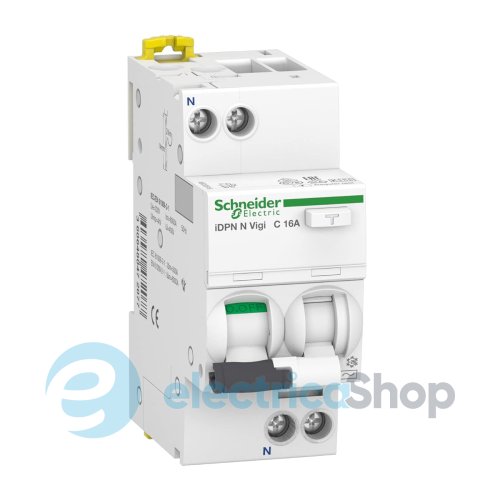 Дифавтомат IDPN VIGI 1+N C 16A/0,01A 6kA A Acti9 SE (A9D02616)