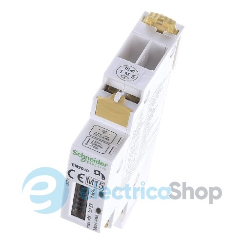 Счетчик электроэнергии 1ф. 5(40А), 230V iEM2010 DIN импульсный выход Schneider Electric Acti 9 (A9MEM2010)