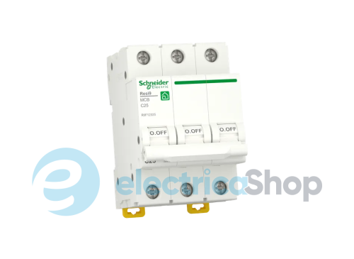 Автоматичний вимикач 3P, 25 A, C, 6kA Schneider Electric Resi9