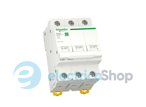 Автоматичний вимикач 3P, 25 A, C, 6kA Schneider Electric Resi9