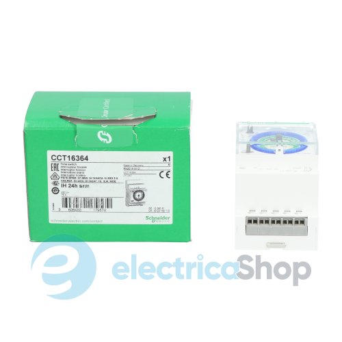 Таймер электро-механический DIN 3мод. 1ПК 16А 230V/AC 24ч/15мин. Acti9 IH SRM Schneider Electric CCT16364