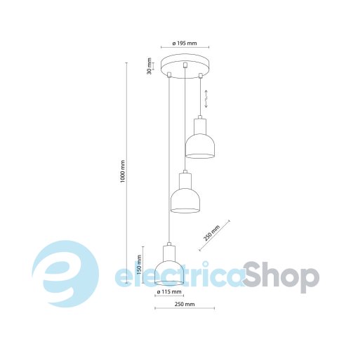 Подвесной светильник TK-Lighting CAIRO 3 4895