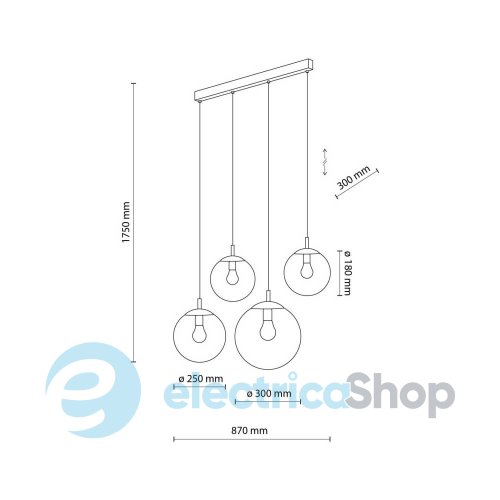 Подвесной светильник TK-Lighting ESME WHITE 4 4790