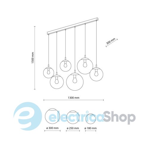 Подвесной светильник TK-Lighting ESME WHITE 6 4792