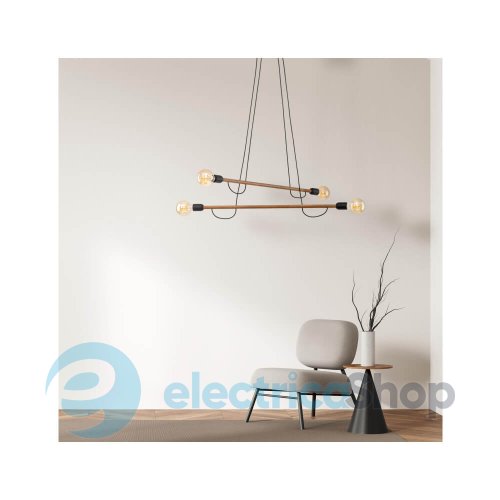 Підвісний світильник TK-Lighting HELIX WOOD ORZECH 4 4949