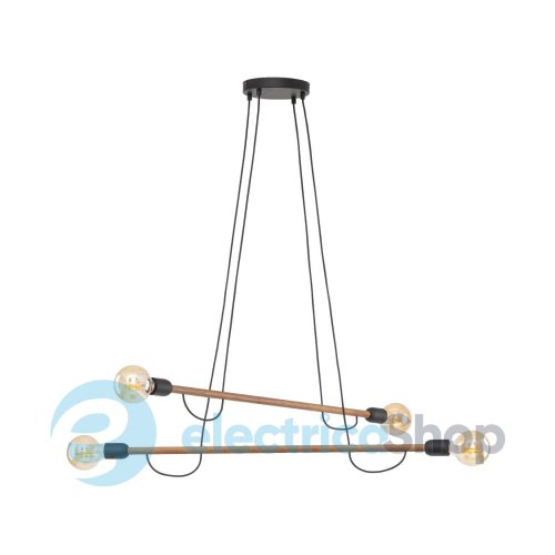 Підвісний світильник TK-Lighting HELIX WOOD ORZECH 4 4949