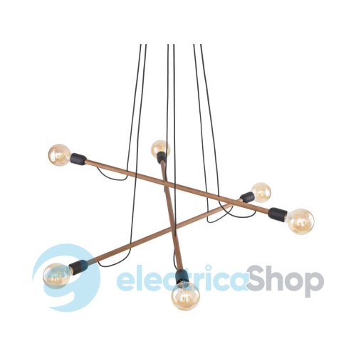 Підвісний світильник TK-Lighting HELIX WOOD ORZECH 6 4950