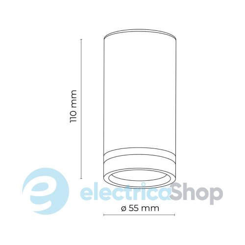 Точечный светильник TK-Lighting JET BLACK DOWNLIGHT 6918