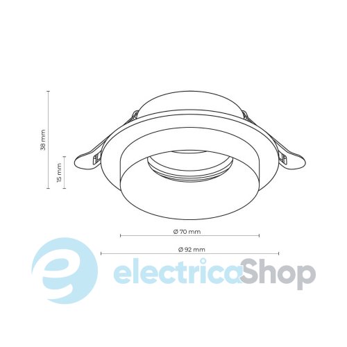 Точечный встраиваемый светильник TK-Lighting JET BLACK EYE 6920