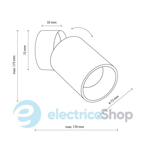 Спот TK-Lighting LOGAN DOWNLIGHT WHITE (5373)